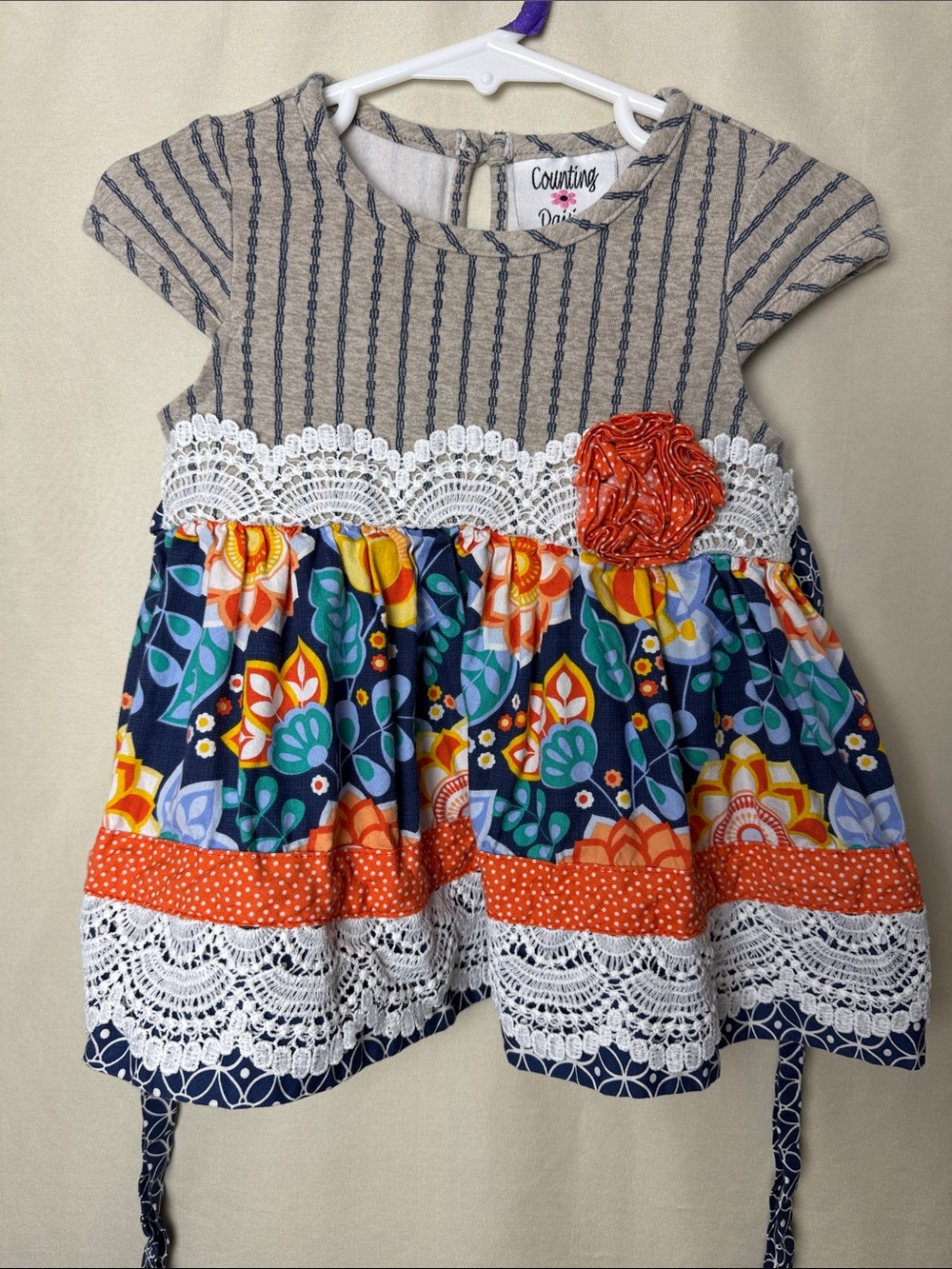 Counting Daisies Boutique Lace Accent Dress